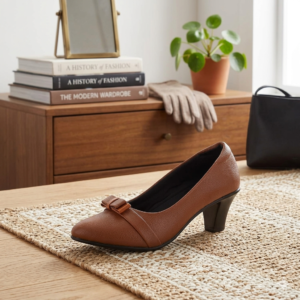 Mochi Women Leather Pump Heels | Comfortable Party & Casual Footwear Heels